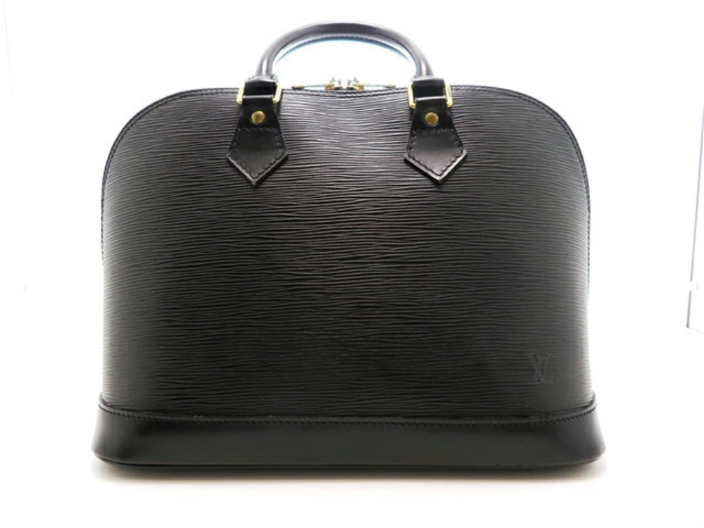 LOUIS VUITTON Bag Handbag Alma Epi Noir Black